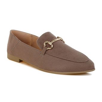 London Rag Noltas Women's Bit Detail Flat Loafers