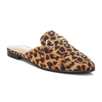 London Rag Alpine Women's Horsebit Detail Slip-On Mules
