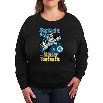 Plus Size Marvel The Fantastic Four Mister Fantastic French Terry Long Sleeve Tee