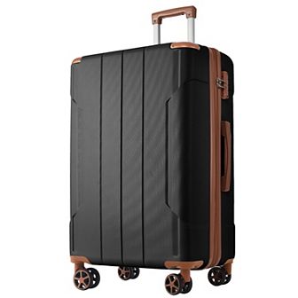 Merax Hardshell Luggage, Lightweight Durable ABS Suitcases with Double Wheels