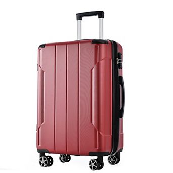 Merax Hardshell Luggage, Lightweight Durable ABS Suitcases with Double Wheels