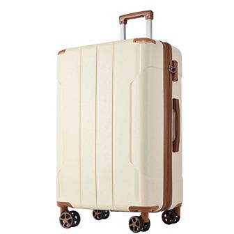 Merax Hardshell Luggage, Lightweight Durable ABS Suitcases with Double Wheels
