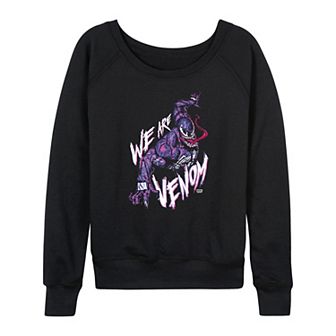 Plus Size Marvel Venom We Are Marvel Venom French Terry Long Sleeve Tee