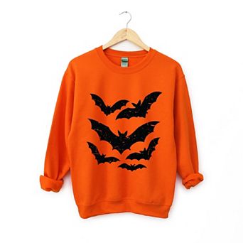Halloween Bats Distressed - Womens Sweatshirt