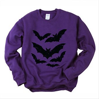 Halloween Bats Distressed - Womens Sweatshirt