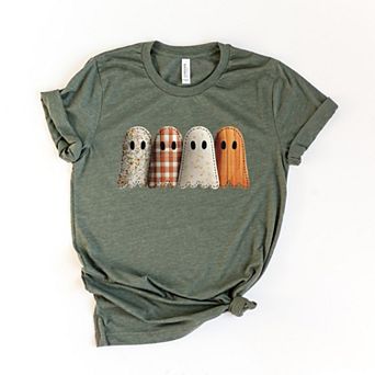Four Ghosts Shadow Quilted Printed - Womens Short Sleeve Tee