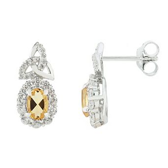 SIRI USA by TJM Sterling Silver Citrine Earrings