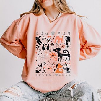 Simply Sage Market Dog Mom Social Club Lightweight Garment Dyed Sweatshirt