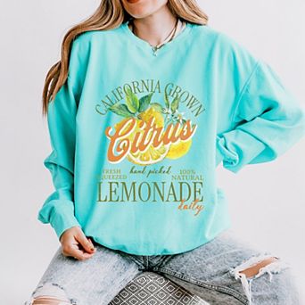 Simply Sage Market California Grown Lemonade Lightweight Garment Dyed Sweatshirt
