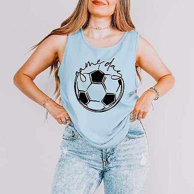 Simply Sage Market Game Day Soccer Garment Dyed Tank
