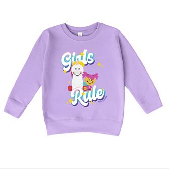 The Juniper Shop Mini Smiley Girls Rule Toddler Sweatshirt