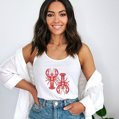 Two Lobsters - Womens Racerback Tank