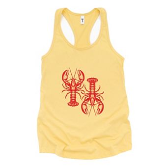 Two Lobsters - Womens Racerback Tank