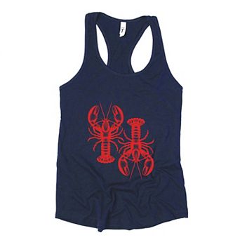 Two Lobsters - Womens Racerback Tank