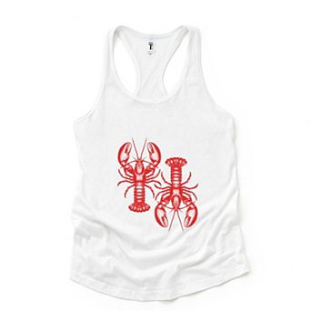 Two Lobsters - Womens Racerback Tank