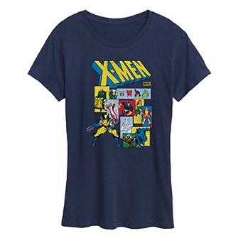 Women's Marvel X-Men Retro Comic Characters Graphic Tee