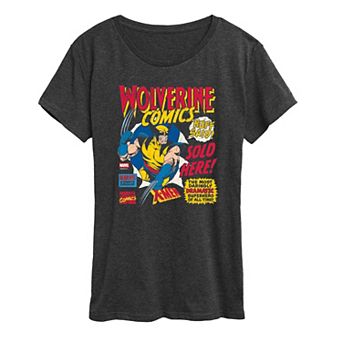 Women's Marvel Wolverine Comics Distressed Graphic Tee