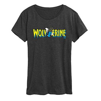 Women's Marvel Wolverine Claw Logo Graphic Tee