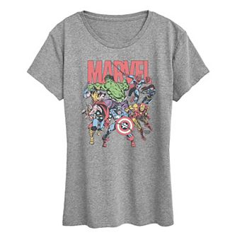 Women's Marvel Comic Vintage Graphic Tee