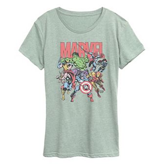 Women's Marvel Comic Vintage Graphic Tee