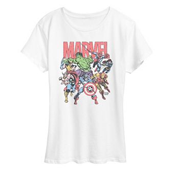 Women's Marvel Comic Vintage Graphic Tee
