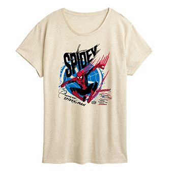 Women's Marvel Spider-Man Spidey Swing On Graphic Tee