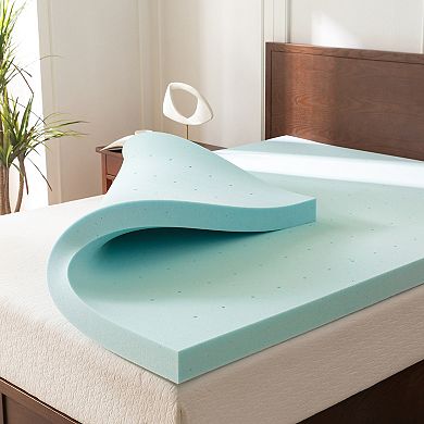 Elegant Comfort Memory Foam Cooling Gel-Infused Mattress Topper