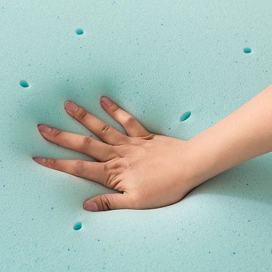 Elegant Comfort Memory Foam Cooling Gel-Infused Mattress Topper