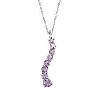 SIRI USA by TJM Sterling Silver Gemstone Pendant Necklace with 18 in Chain