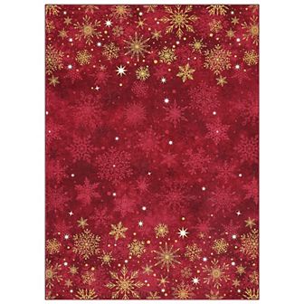 Christmas Doormat Merry Christmas Door Mat Snowflakes Non-Slip Indoor Outdoor Front Door Doormat