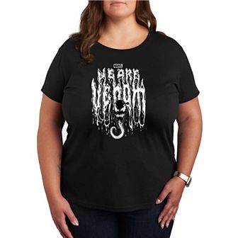 Plus Size Marvel Venom Dripping Graphic Tee