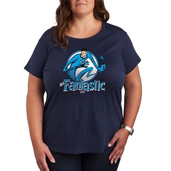 Plus Size Marvel The Fantastic Four: First Steps Mr. Fantastic Circle Graphic Tee