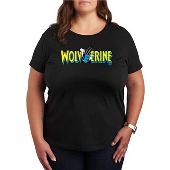 Plus Size Wolverine Claw Logo Graphic Tee