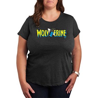Plus Size Wolverine Claw Logo Graphic Tee