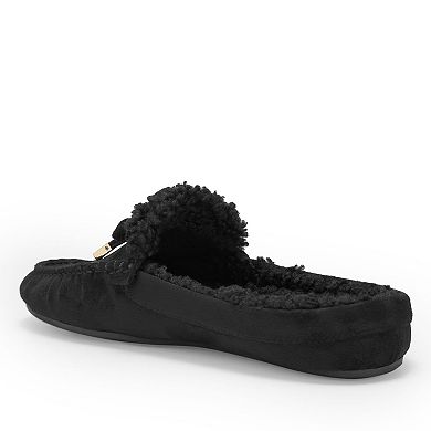 Aerosoles Dafina Women's Slip-On Mules With Pom Pom Accent