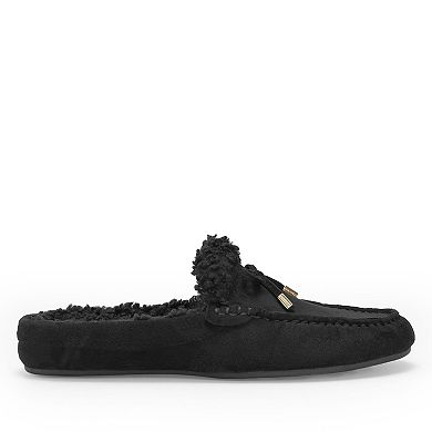 Aerosoles Dafina Women's Slip-On Mules With Pom Pom Accent