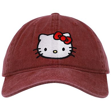 Women's Hello Kitty Pigment-Washed Dad Cap