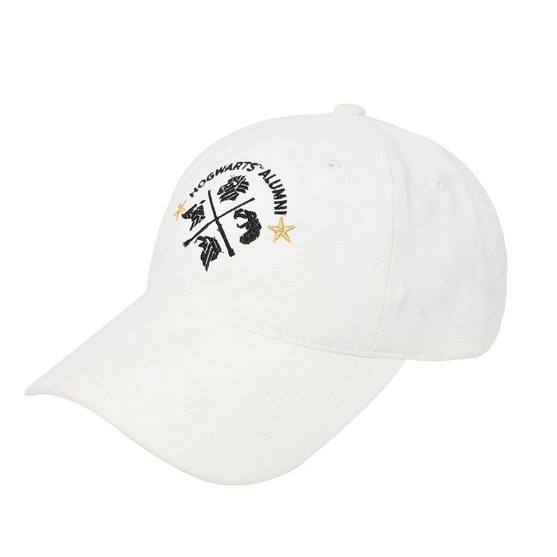 Women's Harry Potter Hogwarts Alumni Embroidered Baseball Cap, White