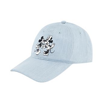 Women's Disney's Mickey & Minnie Mouse Heart Hands Embroidery Dad Cap