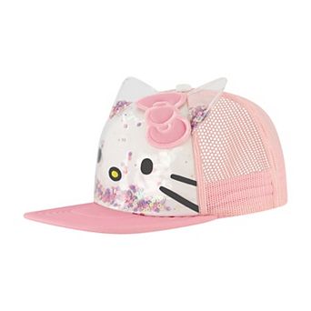 Women's Sanrio Hello Kitty 3D Ears Sequin Baseball Cap
