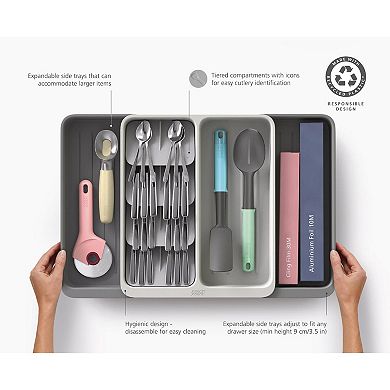 Joseph Joseph DrawerStore™ Expanding Tiered Cutlery & Utensil Organizer
