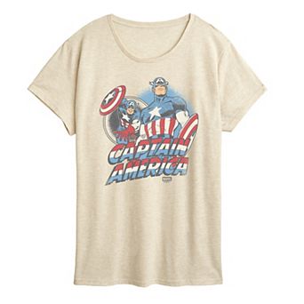 Women's Marvel Captain America Retro Graphic Tee