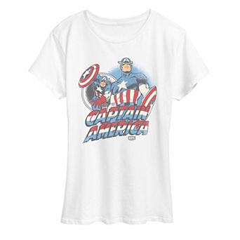 Women's Marvel Captain America Retro Graphic Tee