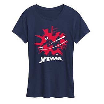 Women's Marvel Spider-Man Miles Morales Skyline Graphic Tee