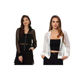 2 Packs Hoodie Mesh Bomber Jacket