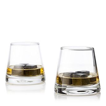 6 pc Glacier Rocks® Soapstone Cube and 2 Rocks Glass Set
