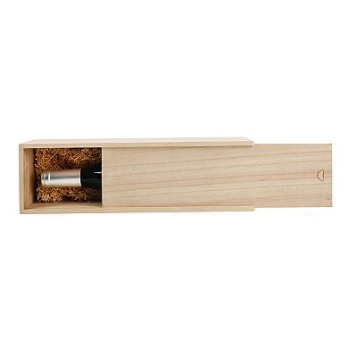 1-Bottle Wooden Wine Box by Twine®