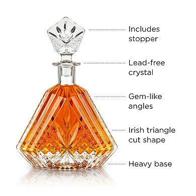Admiral Crystal Irish Cut Whiskey Decanter