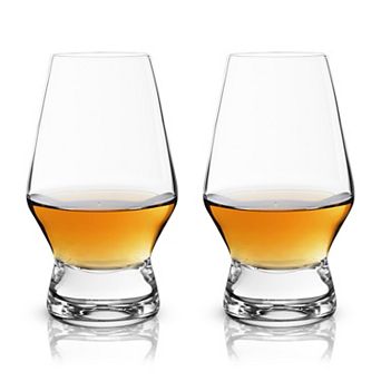 Raye Crystal Footed Scotch Glasses Viski®