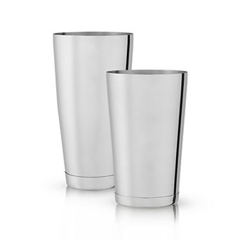 2 pc Harrison Shaker Tin Set in Stainless Steel Viski®